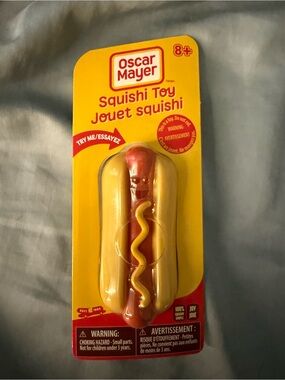 Red & Yellow Hot Dog Squishi Toy - Soft Plush Collectible